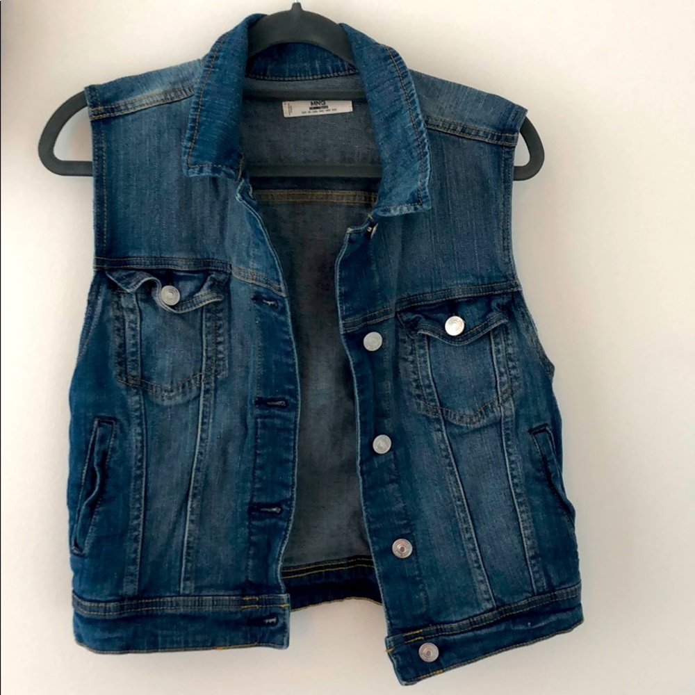 Denim vest jacket